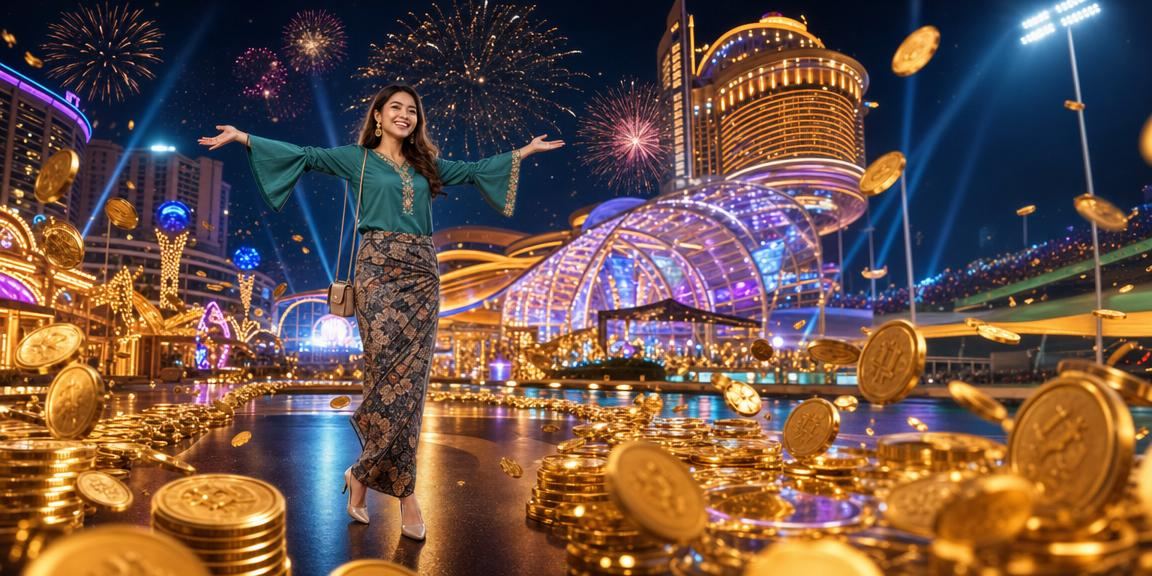 Suasana Hari Raya di Genting Highlands dengan permainan slot dan meja kasino