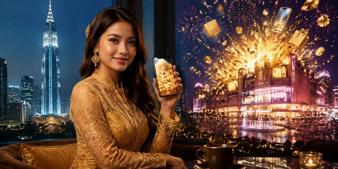 Pengguna dari Kuala Lumpur mengakses kasino mudah alih bergaya kebaya moden