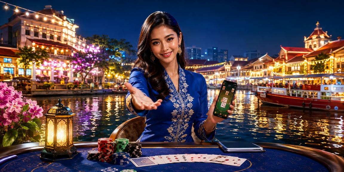 Permainan poker bergaya Melayu di Melaka dengan baju kurung